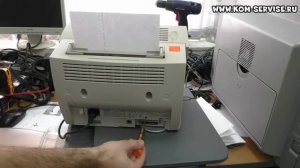 Как проверить картридж без компа на принтере Canon lbp 810, 800.  Печать теста матроски.