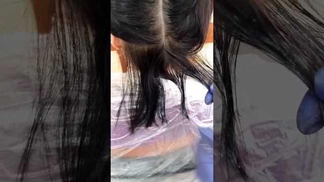 Смывка с волос искусственного черного цвета. смотреть онлайн