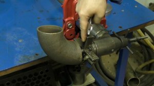 Обработка торцов отводов при помощи машины "Мангуст-2МТ"