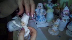 Подробный мастер класс ватной игрушки.Вторая часть.