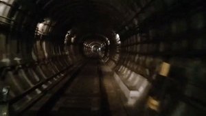Ночное путешествие по тоннелю бакинского метрополитена. От станции Ази Асланов до станции Улдуз.