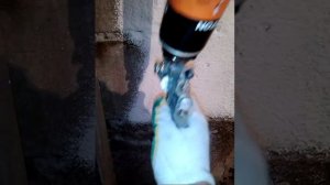 утепление стены монтажная пена+краскопульт