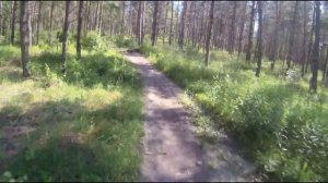 Ухожу в отрыв на новеньком Mountain-bike (подготовка к Downhill)