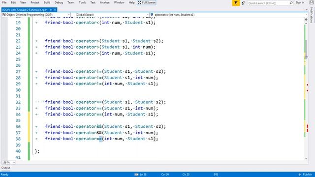 Overload Operator " Logical Comparisons between objects" смотреть онлайн