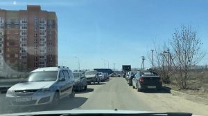 на машине по улицам ЖК "Салават купере" и Осиново/ Казань
