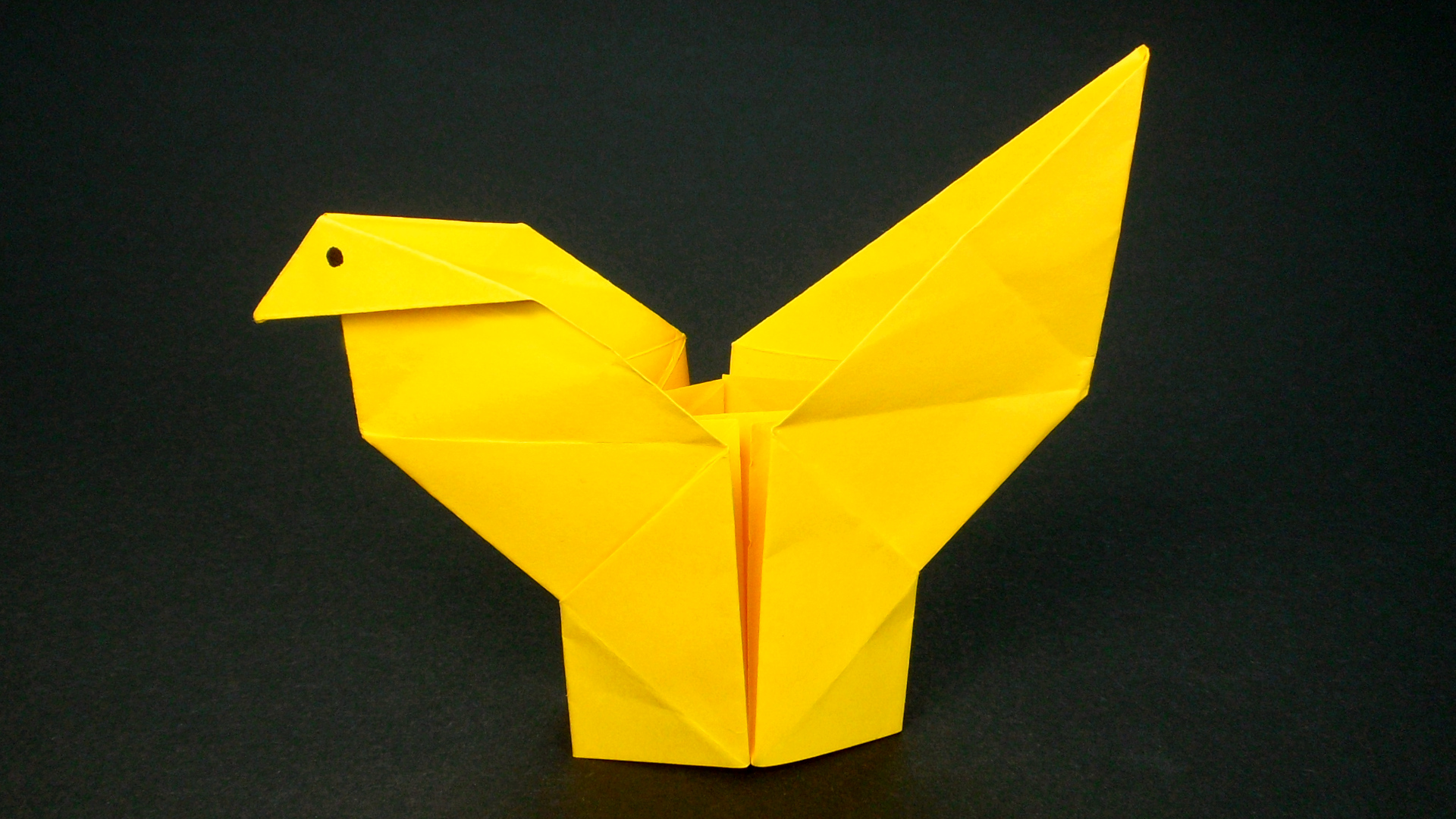 Как сделать Петуха из бумаги | Оригами Петушок своими руками | Фигурка Птицы для детей без клея