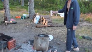 На озере Сямозеро ч 2. Путешествия по  России. Отдых и рыбалка в Карелии