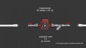 Подключение циркуляционного насоса к полипропилену