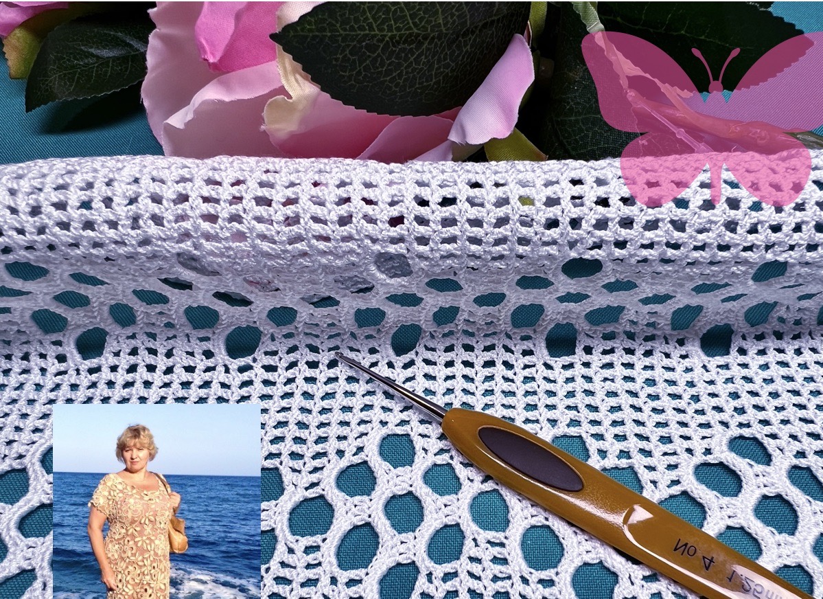 Логичный, легко запоминающийся узор с очень красивым краем из треугольников.#вязаниекрючком смотреть онлайн