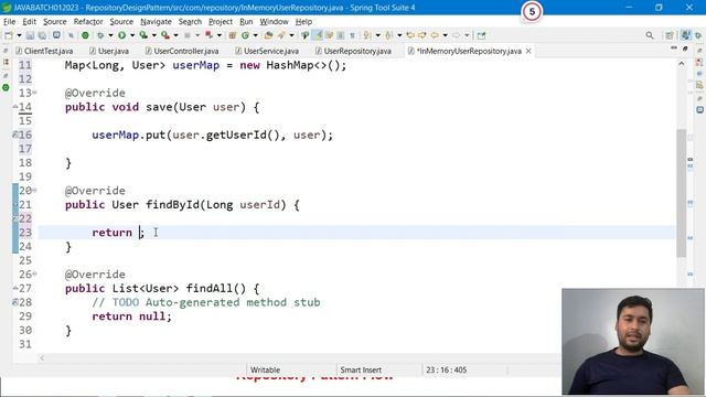 Repository Design Pattern using java