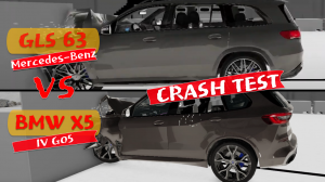 Mercedes-AMG GLS 63 vs BMW X5 2019 - CRASH TEST #Shorts #beamngdrive