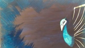 Рисуем павлина акрилом