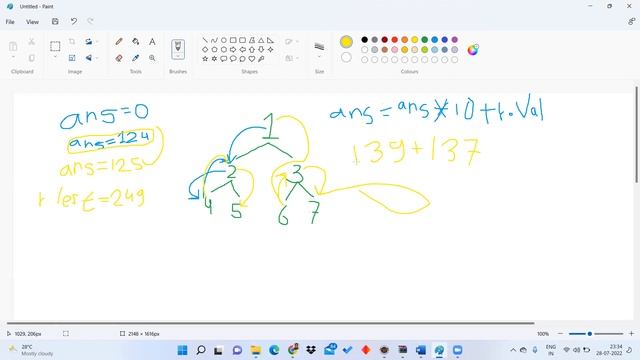Sum Root to Leaf Numbers Leet Code in Python|| in C++