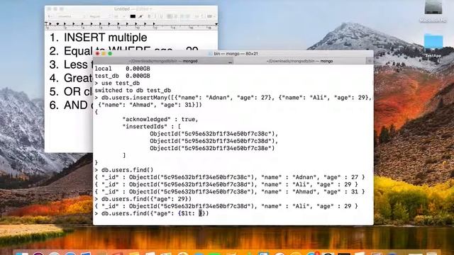 MongoDB Tutorial 3 - Querying the documents смотреть онлайн