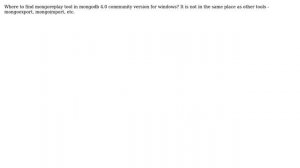 Is mongoreplay included in the toolset with mongodb 4.0 community version for windows?