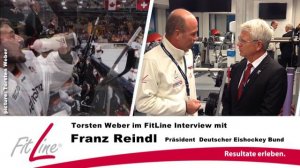 Eishockey Deutschland Cup 2014 Franz Reindl zu FitLine