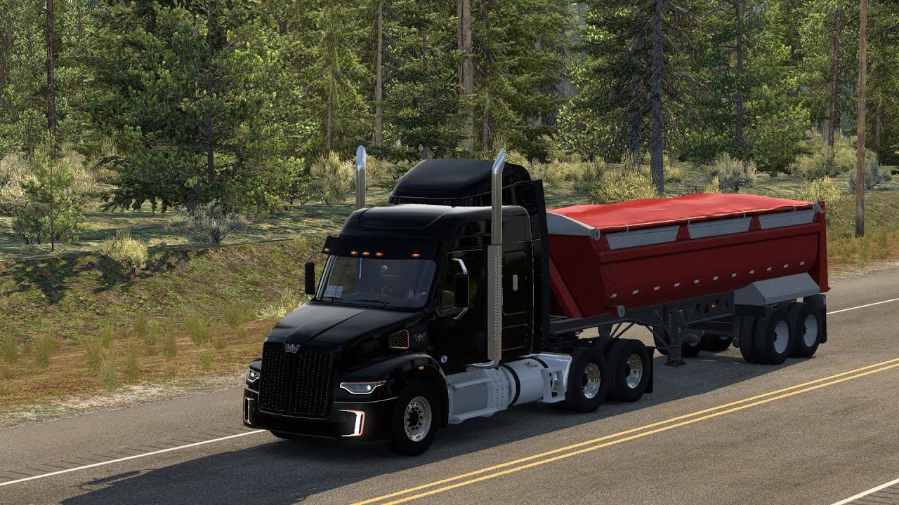 [ATS] WESTERN STAR 57X PRIME_AlaskaMap Cargo Delivery смотреть онлайн