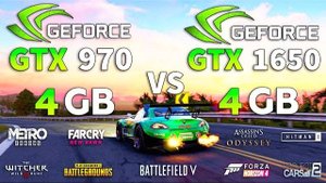 GTX 970 vs GTX 1650 Test in 9 Games