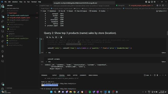 Semi-Structured Data Analytics (MongoDB + JSON format)