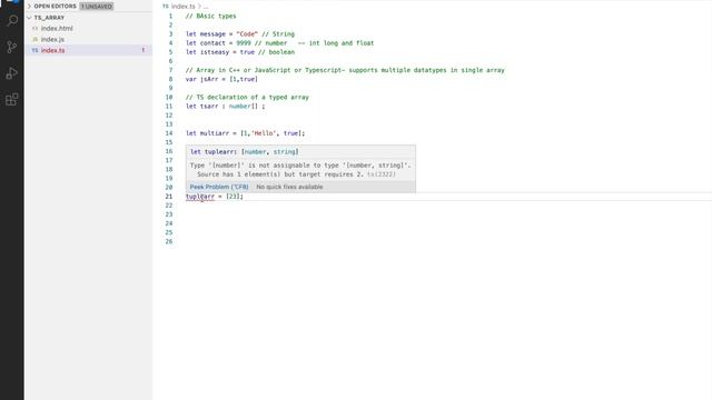 TypeScript #9: Tuples in TypeScript and uses with examples