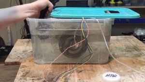 Мотор колесо самоката работает под водой