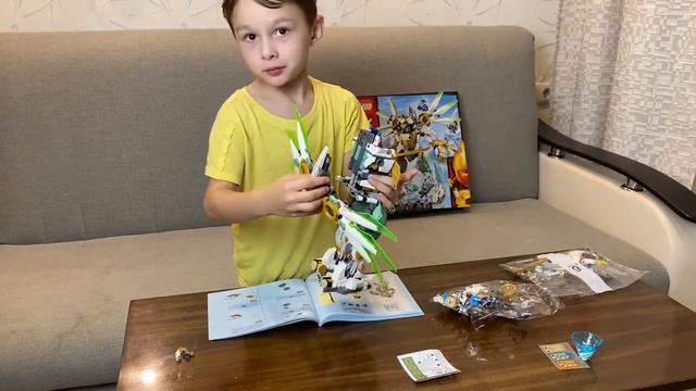 Lego 70676 Механический титан Ллойда - Расспаковка и сборка робота Lego Ninjago 70676, продолжение смотреть онлайн