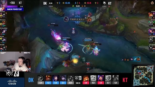DAMWON В ШАГЕ ОТ ВЫЛЕТА | DK VS KT | WORLDS 23