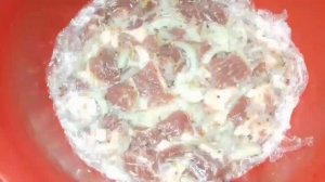 МЯСО ЖАРЕНОЕ С ЛУКОМ И ГОРЧИЦЕЙ/СВИНИНА С ГОРЧИЦЕЙ