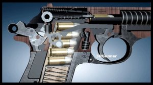 3D Animation: How a Walther PP / PPK works (Blowback Pistol)