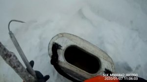 Проверка крючков на налима 07 01 2020