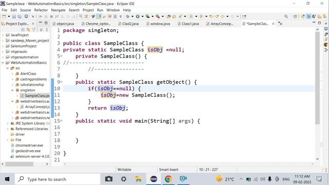 Class117/9 Feb, SingleTon Class ( Rinku Sir ) смотреть онлайн