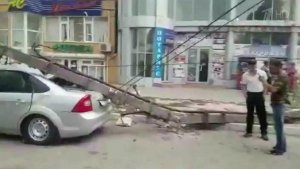 Последствия сильнейшего урагана ликвидируют в Дагестане