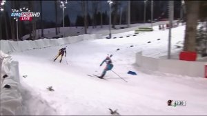 БИАТЛОН. КМ 2012-13. Сочи. Женщины. Эстафета 4x6 км. (Eurosport). 720p.