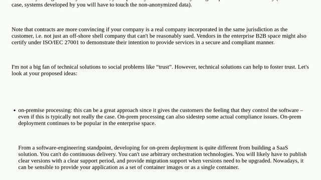 Softwareengineering: How can I enable user data sovereignty in a B2B SaaS application? смотреть онлайн