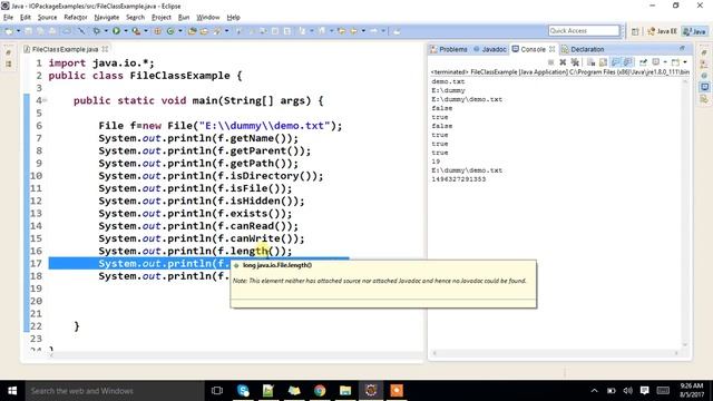 What is File class in java. Explain with an example. смотреть онлайн