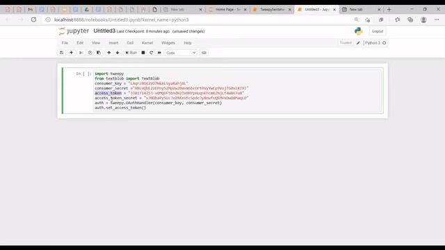 Sentimental Analysis-Tweepy смотреть онлайн