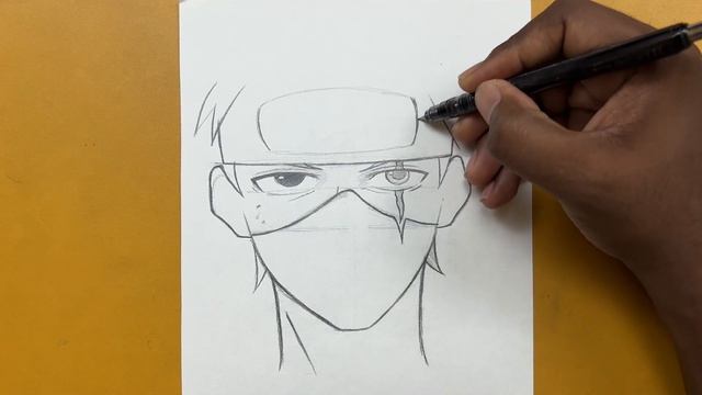 How to draw kakashi hatake step-by-step | Easy to draw смотреть онлайн