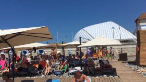 Пляж Роза Хутор.