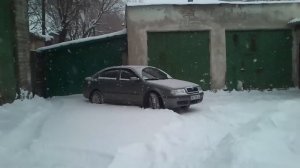 Зимние покатушки Škoda Octavia