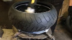 Широкое заднее колесо на мотоцикл Урал. Custom
