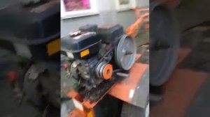 Самодельный мотоблок ,простые тормоза прицепа.