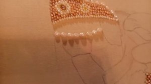 Техника вышивки ровной дуги жемчугом. Как вышить ровную дугу. Вышивает Наталья Головицкая