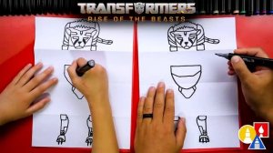 Как нарисовать робота Трансформер How To Draw Cheetor From Transformers_ Rise Of The Beasts Movie