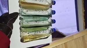 Разница в текучести (вязкости) масла Nissan NS-2 и NS-3 в минус 15 градусов