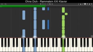 Piano tutorial - Ohne Dich - Rammstein XXI Klavier