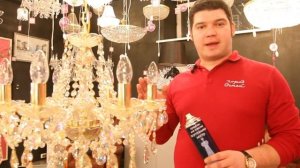 Моем хрустальную люстру