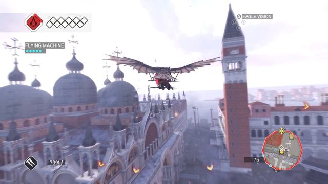 Assassin's Creed 2 PS4 - Ezio Flying In VENICE Inside Leonardo Da Vinci's Machine смотреть онлайн