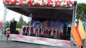 Ансамбль "Вербiца"  исполняет жнивные обрядовые песни. Ensemble Vierbica