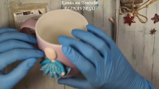 Мастер-класс: Часть 1. Декор кружки из полимерной глины FIMO/Девочка на кружке/polymer clay tutoria