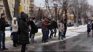 Песнопения на Советской улице в Балашихе